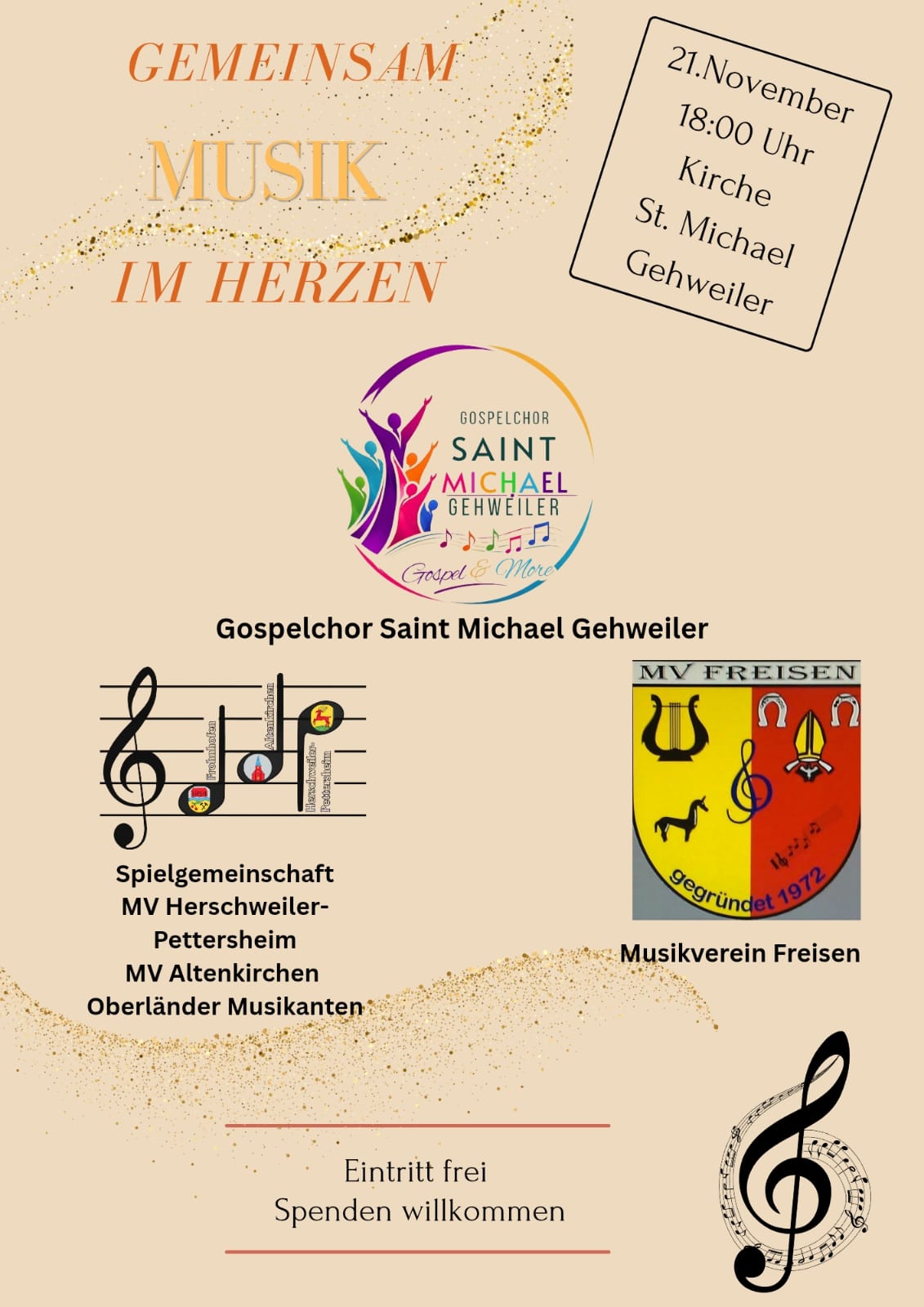 Einladung zu unserem nächsten Konzert